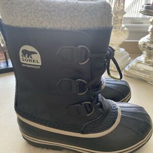 Sorel Black and Gray Waterproof Boots